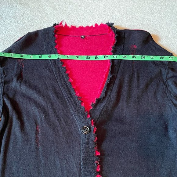 R13 Distressed Reversible 100% Cashmere Cardigan Cardigans